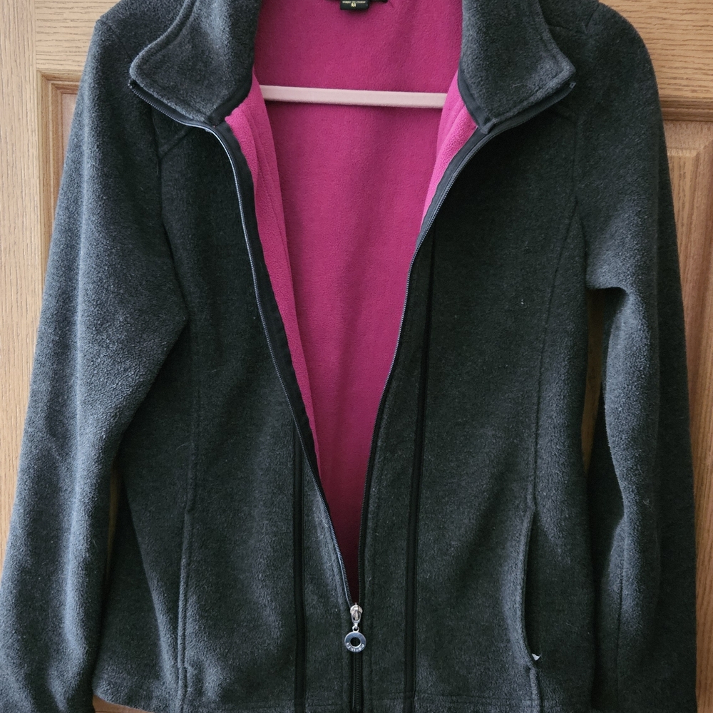 Women's Charcoal and Fuchsia Jacket